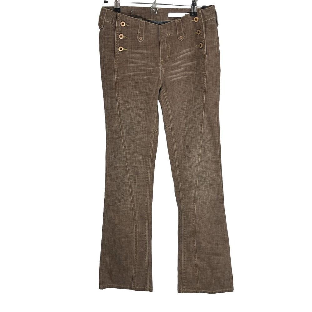 AZZURE Brown Jeans The Perfect Fit Bootcut Size 27W 33L‎ Side Button